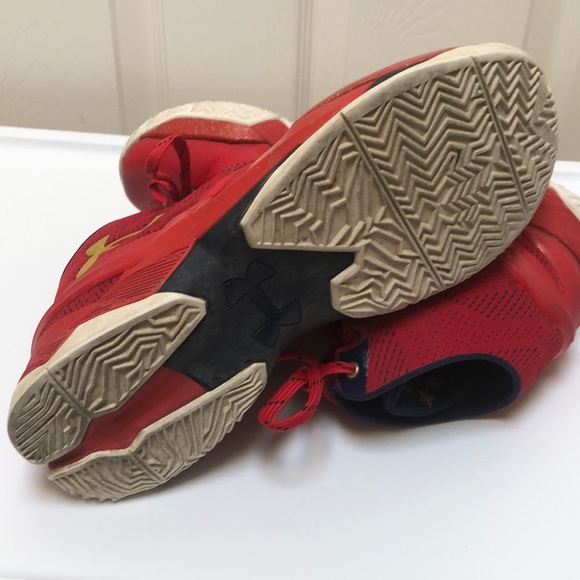 Curry 2 Floor General Red Shoes - Picture 4 of 7